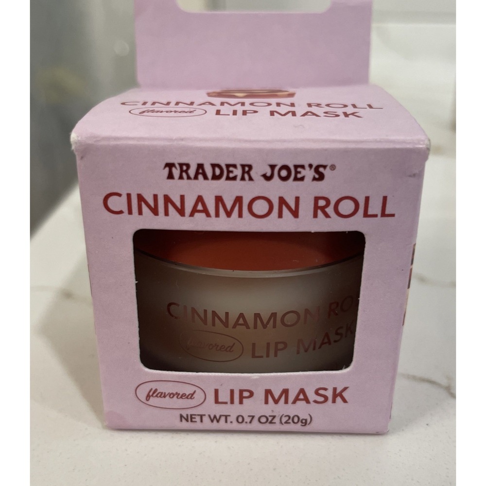 Trader Joe's Cinnamon Roll Flavored Lip Mask 0.7 oz/20g New Box